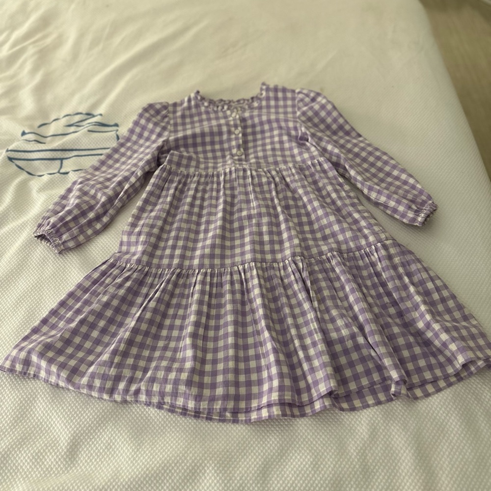 Crewcuts Lavender Gingham Kids Dress